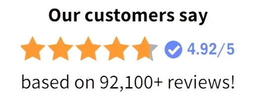 Five star rating graphic